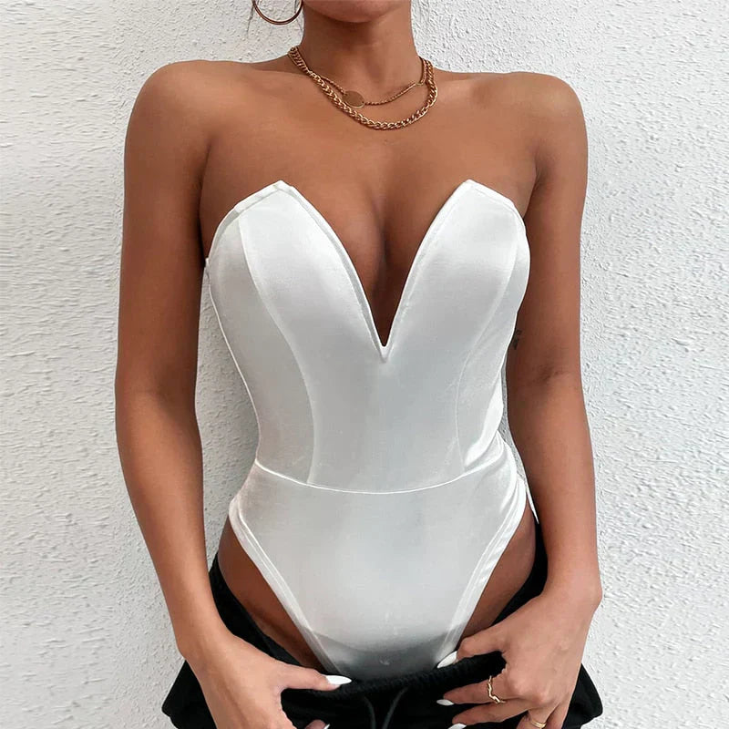 Aviva® | Trägerloser Satin-Body