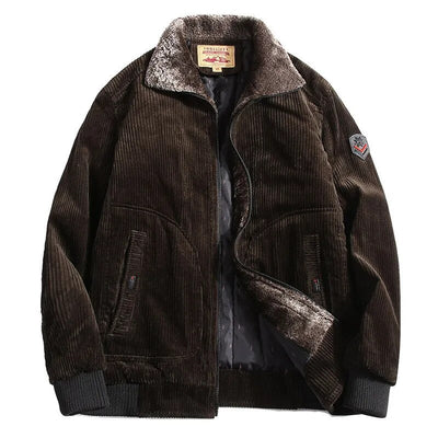 Gemütliche Cord-Winterjacke für Herren