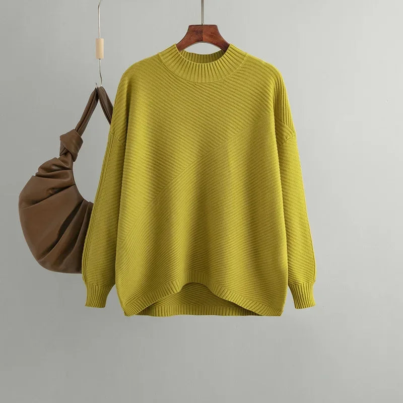 Lässiger Vintage-Strickpullover für Damen