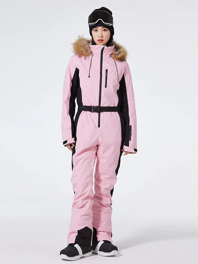 Einteiliger Skianzug für Damen | Wintersportbekleidung