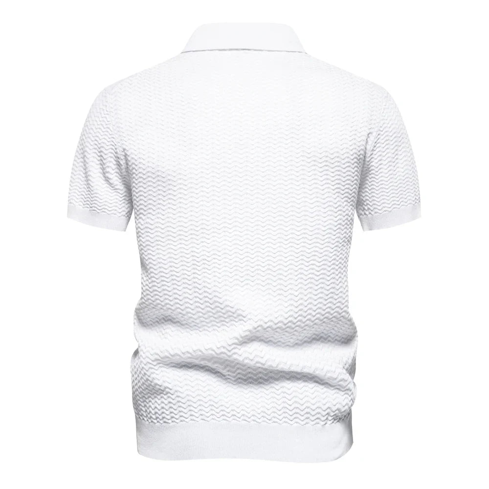 Stylisches Herrenhemd mit Rippenmuster