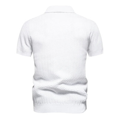 Stylisches Herrenhemd mit Rippenmuster