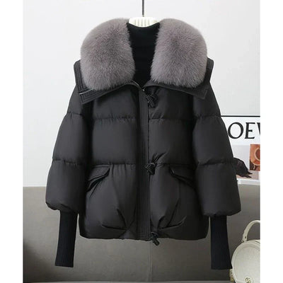 Warme Puffer Winterjacke für Damen