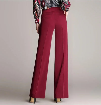 Amy Sommerhose | Stilvolle moderne hoch taillierte lange Damenhose