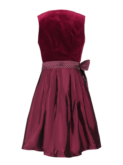 Damen Elegante Rot Oktoberfest Dirndl Kleid
