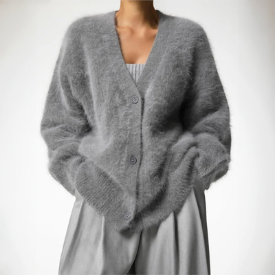 Übergroße Strickjacke für Damen
