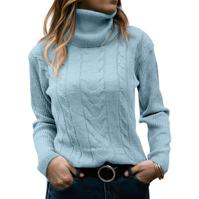 Warmer Rollkragen-Pullover für Damen