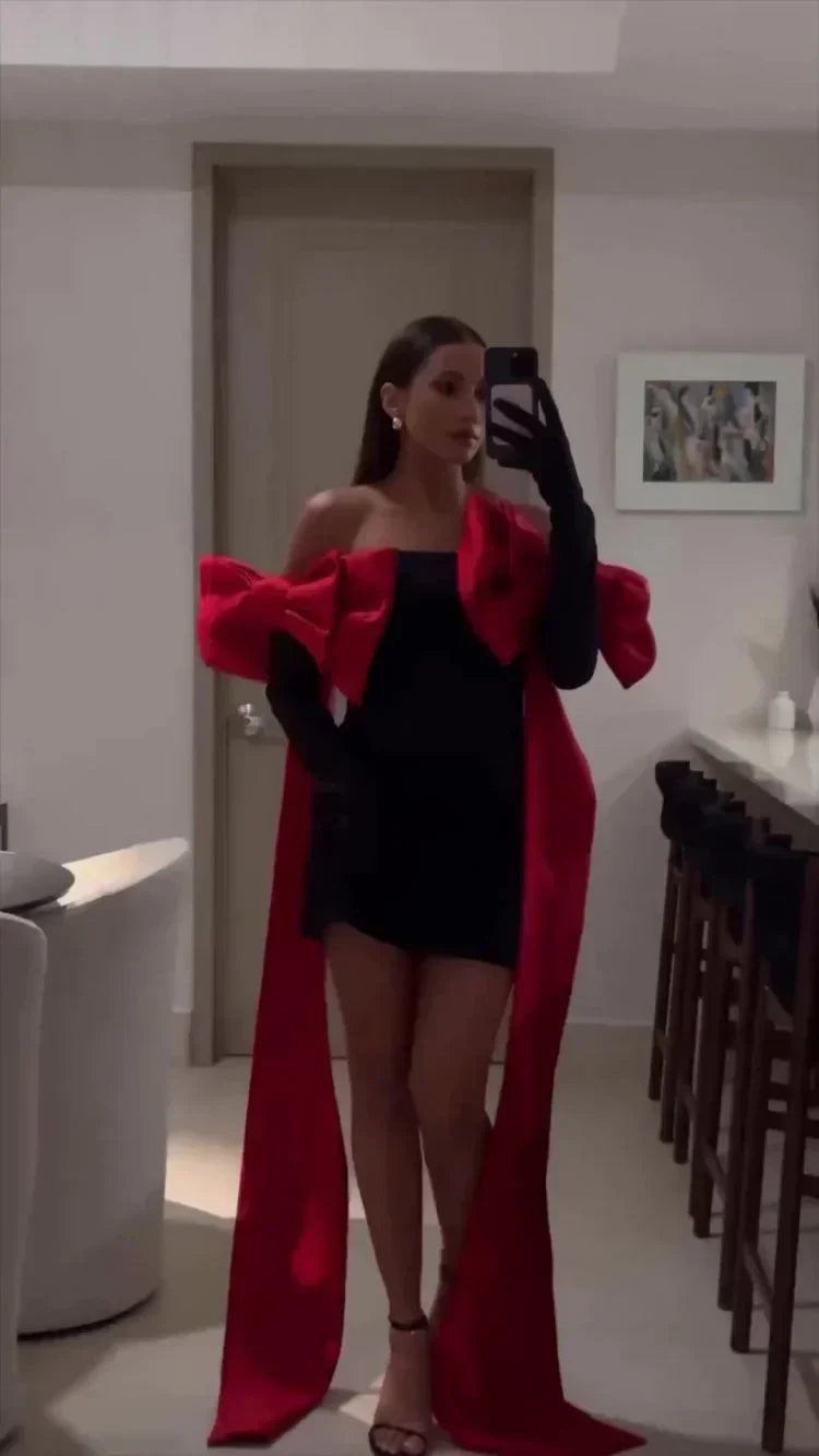 Milena™ | Statement-Kleid mit Schleife