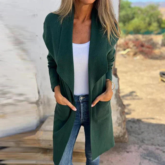 Strickjacke für Damen - Leichte Sommerjacke mit Taschen