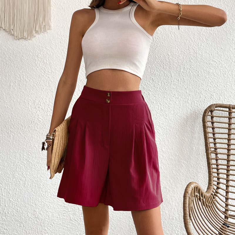 Bersha Shorts | Lässige farbige Sommer-Bermudas Damen