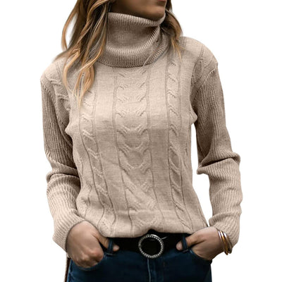 Warmer Rollkragen-Pullover für Damen