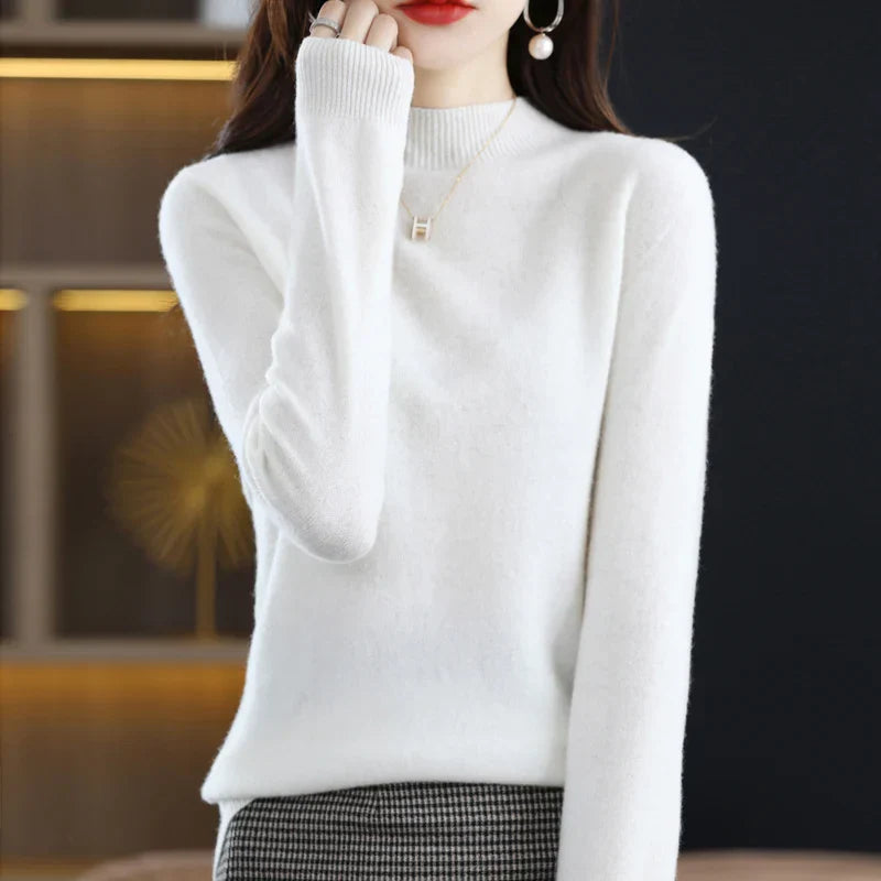 Pullover mit Stehkragen für Damen