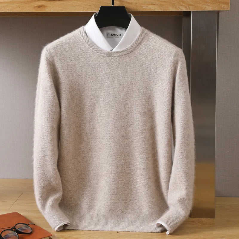 Weicher Langarm-Winterpullover für Männer