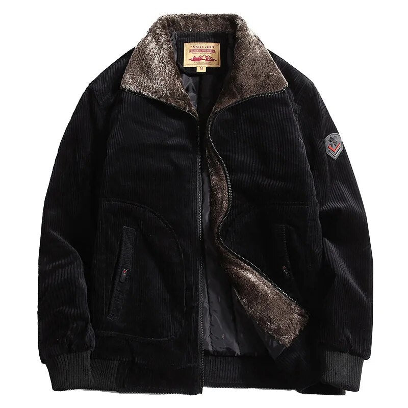 Gemütliche Cord-Winterjacke für Herren