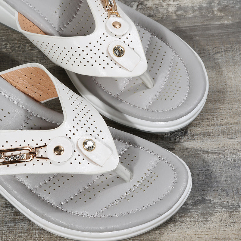 Amanda Clip Toe Sandalen | Moderne Sommer-Strand-Flip-Flops für den Sommer