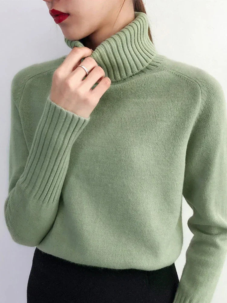 Klassischer Rollkragenpullover für Damen