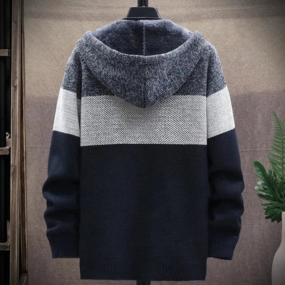 Hoodie für Herren - Leichte Strickjacke für den Sommer