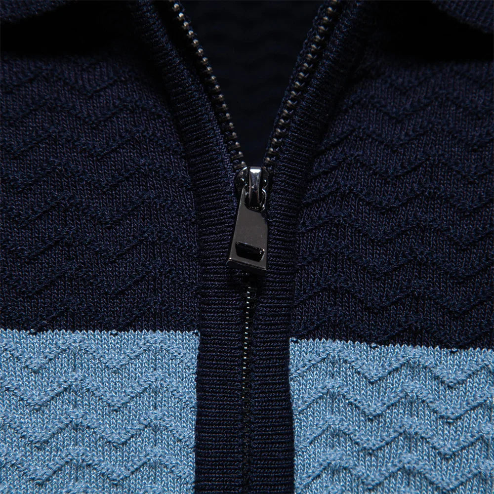 Stylisches Herrenhemd mit Rippenmuster