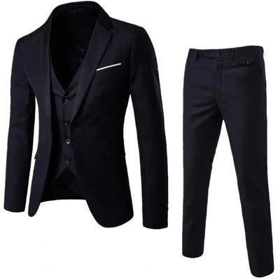 Sommerlicher Hochzeitsanzug für Herren - Leichter 3-teiliger Anzug mit Weste, Blazer und Hose