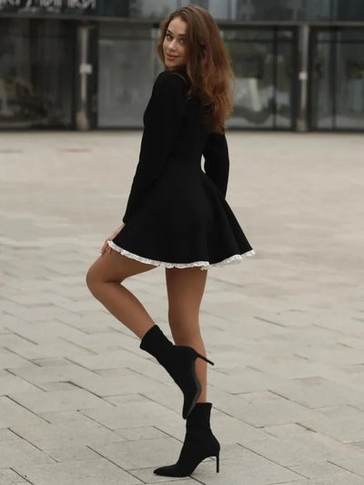 Billie™ | Anmutiges schwarzes Kleid