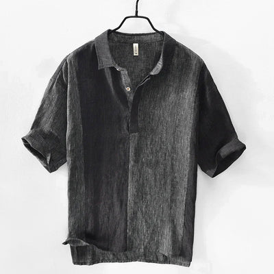 Stylisches Herren Leinen Hemd