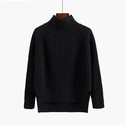 Warmer Rollkragenstrickpullover für Frauen
