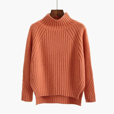 Warmer Rollkragenstrickpullover für Frauen