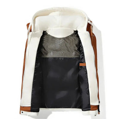 Herren Softshell Steppweste mit Kapuze