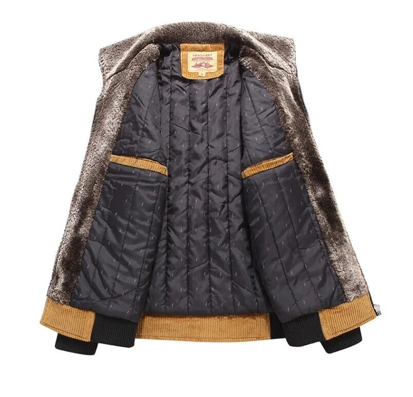 Gemütliche Cord-Winterjacke für Herren