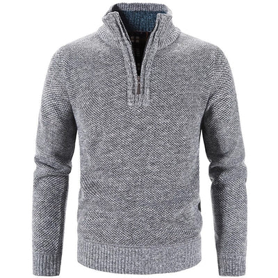 Kuscheliger Pullover mit Halbem Reißverschluss für Herren