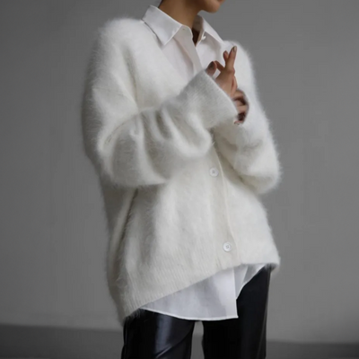 Übergroße Strickjacke für Damen
