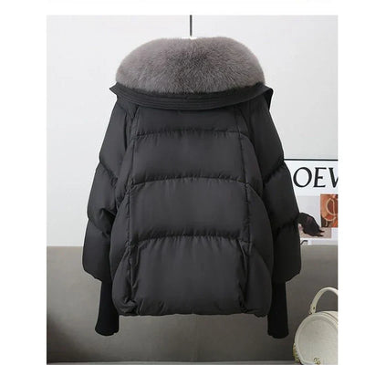 Warme Puffer Winterjacke für Damen