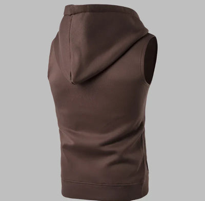 Weste für Herren - Leichte Sommer-Strickjacke mit Kapuze