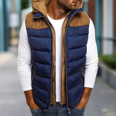 Weste für Herren - Stilvolle leichte Sommerjacke mit Kapuze