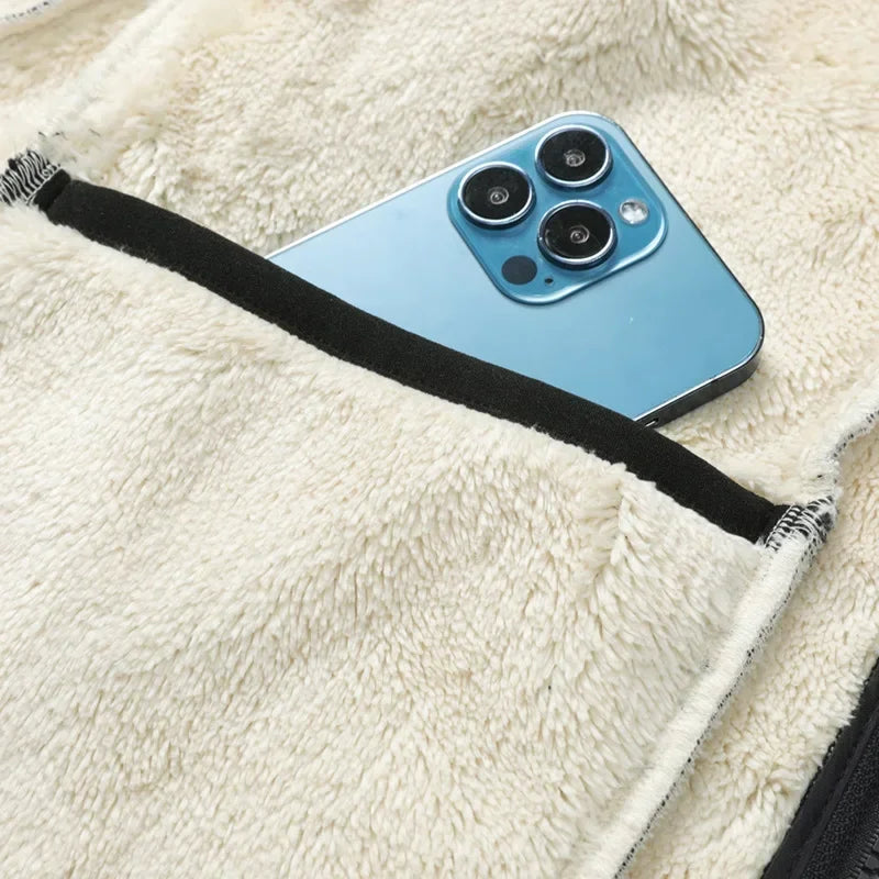 Sommerweste für Herren - Leichte Ärmellose Outdoor Weste mit Fleece-Futter