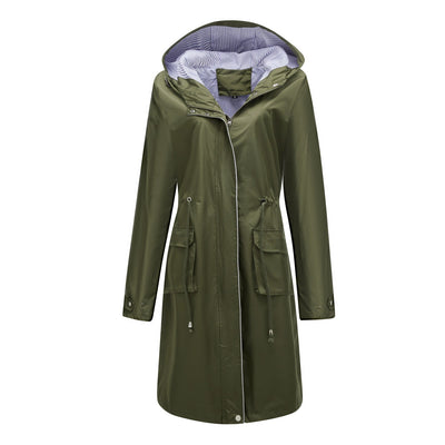 Lange Regenjacke für Frauen