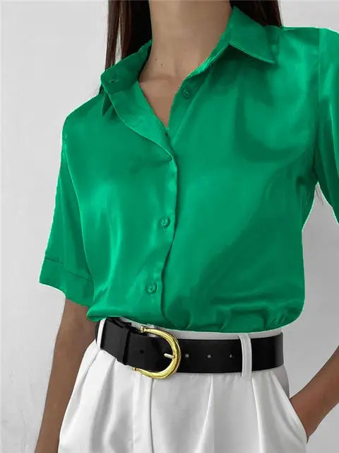 Arianell® | Vintage Bluse mit Seidenkragen