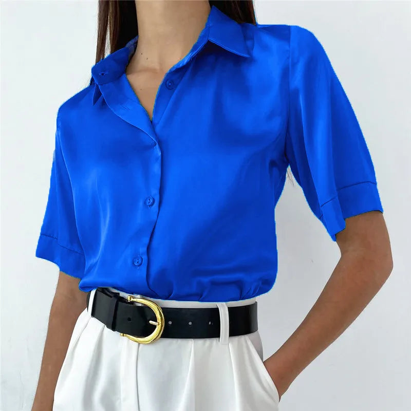 Arianell® | Vintage Bluse mit Seidenkragen