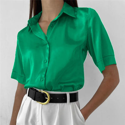 Arianell® | Vintage Bluse mit Seidenkragen