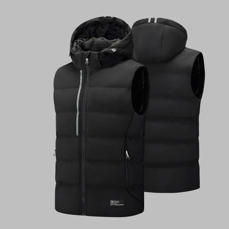 Steppweste für den Herbst - Leichte Übergangsjacke mit Kapuze für Herren