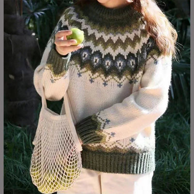 Modischer Strickpullover für Damen