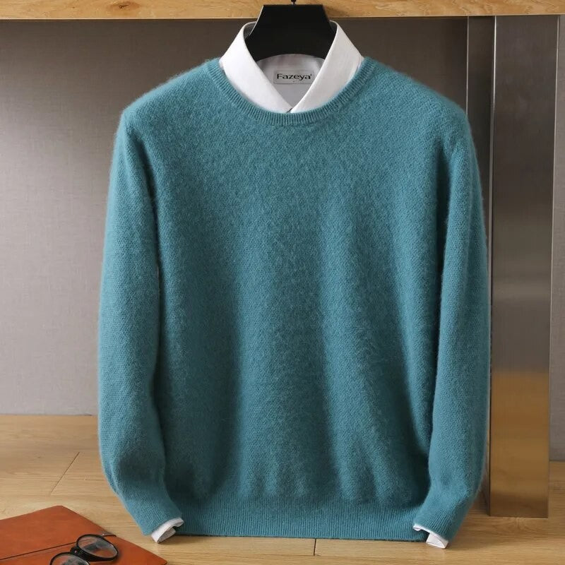 Weicher Langarm-Winterpullover für Männer