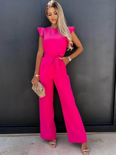 Edith Sommerlicher Jumpsuit | Leichter, stilvoller Jumpsuit für Damen mit weitem Bein