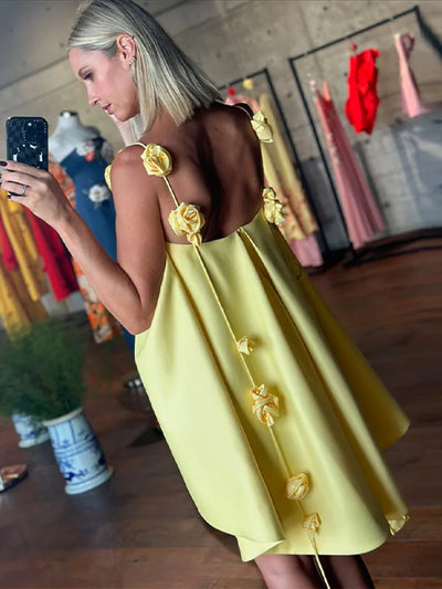 Fiona – Roséfarbenes Mini Kleid