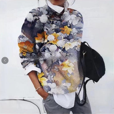 Trendiger Bedruckter Pullover für Damen