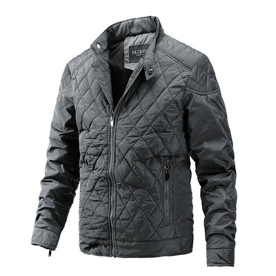 Warme Steppjacke mit Stehkragen für Herren