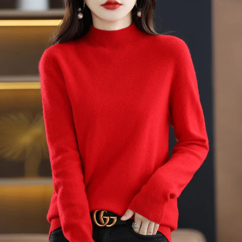 Pullover mit Stehkragen für Damen