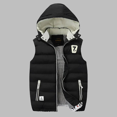 Leichte Sommerweste für Herren - Gepolsterte Übergangsjacken mit Kapuze