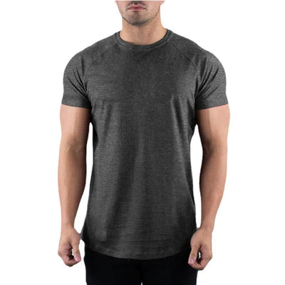 Herren Atmungsaktiv Sportlich T-Shirt | Kurzarm