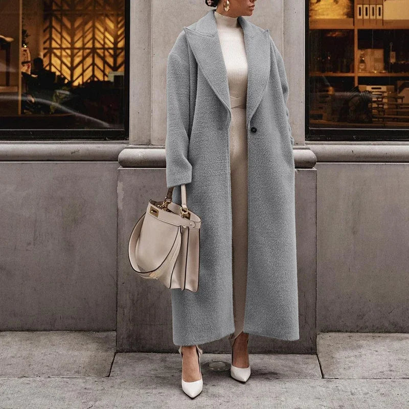 Kuscheliger Oversized-Langmantel für Frauen